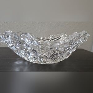 EAPG "Arched Fleur-de-Lis" 10" Squared Shallow Bowl